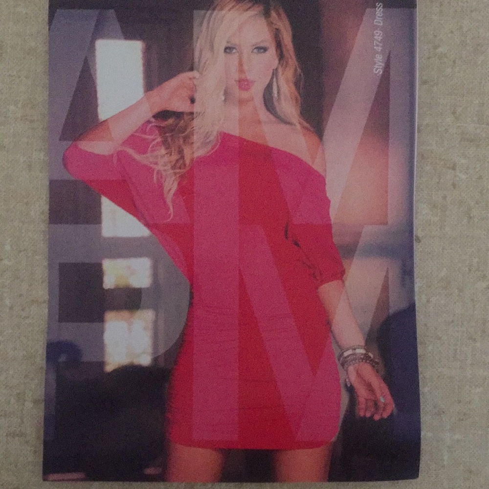 New AM PM red dress size small